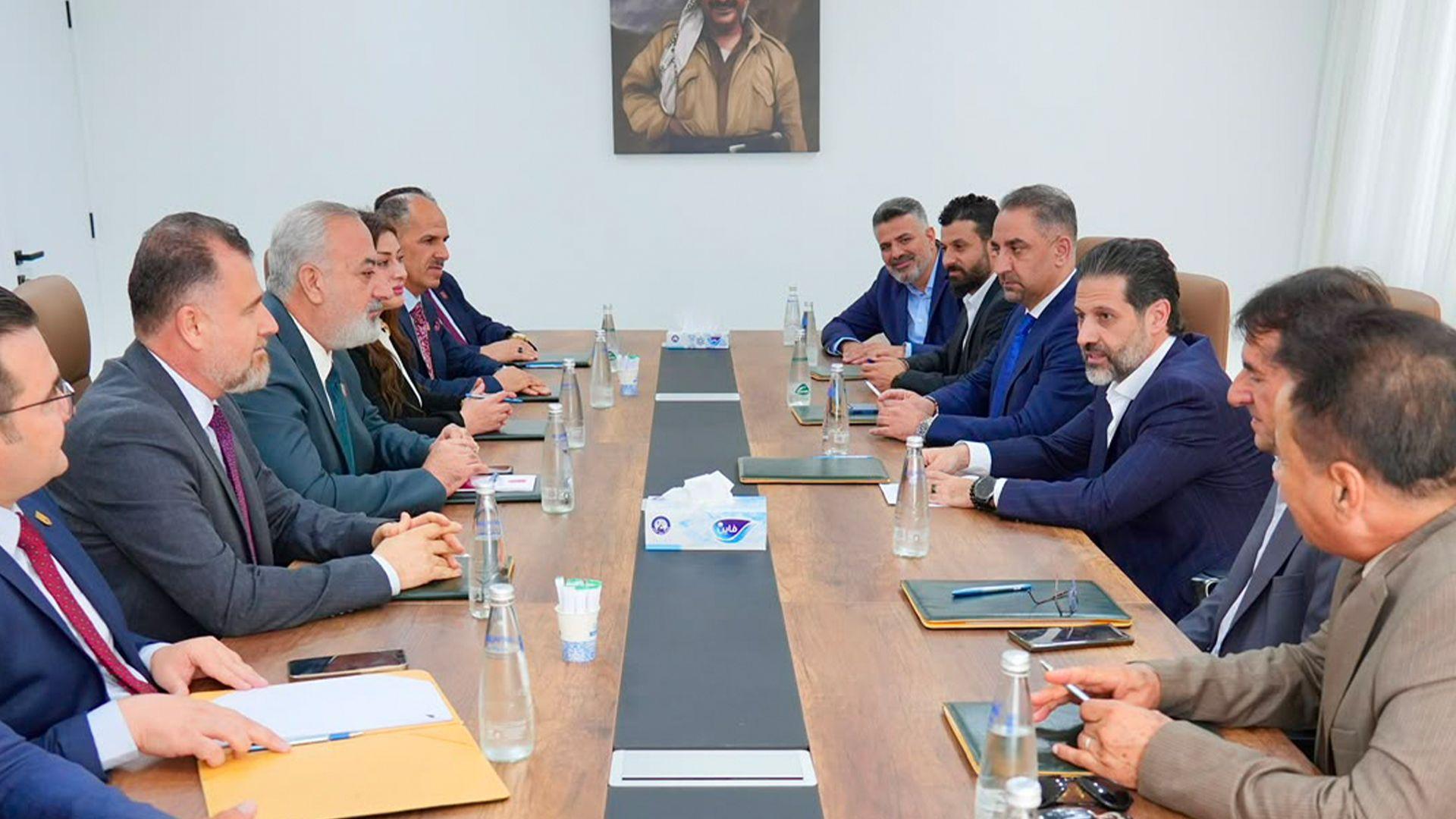 قوباد تاڵەبانی لەگەڵ سەرۆکایەتی هەردوو زانکۆی گەرمیان و پۆلی تەکنیکی گەرمیان کۆبووەوە.