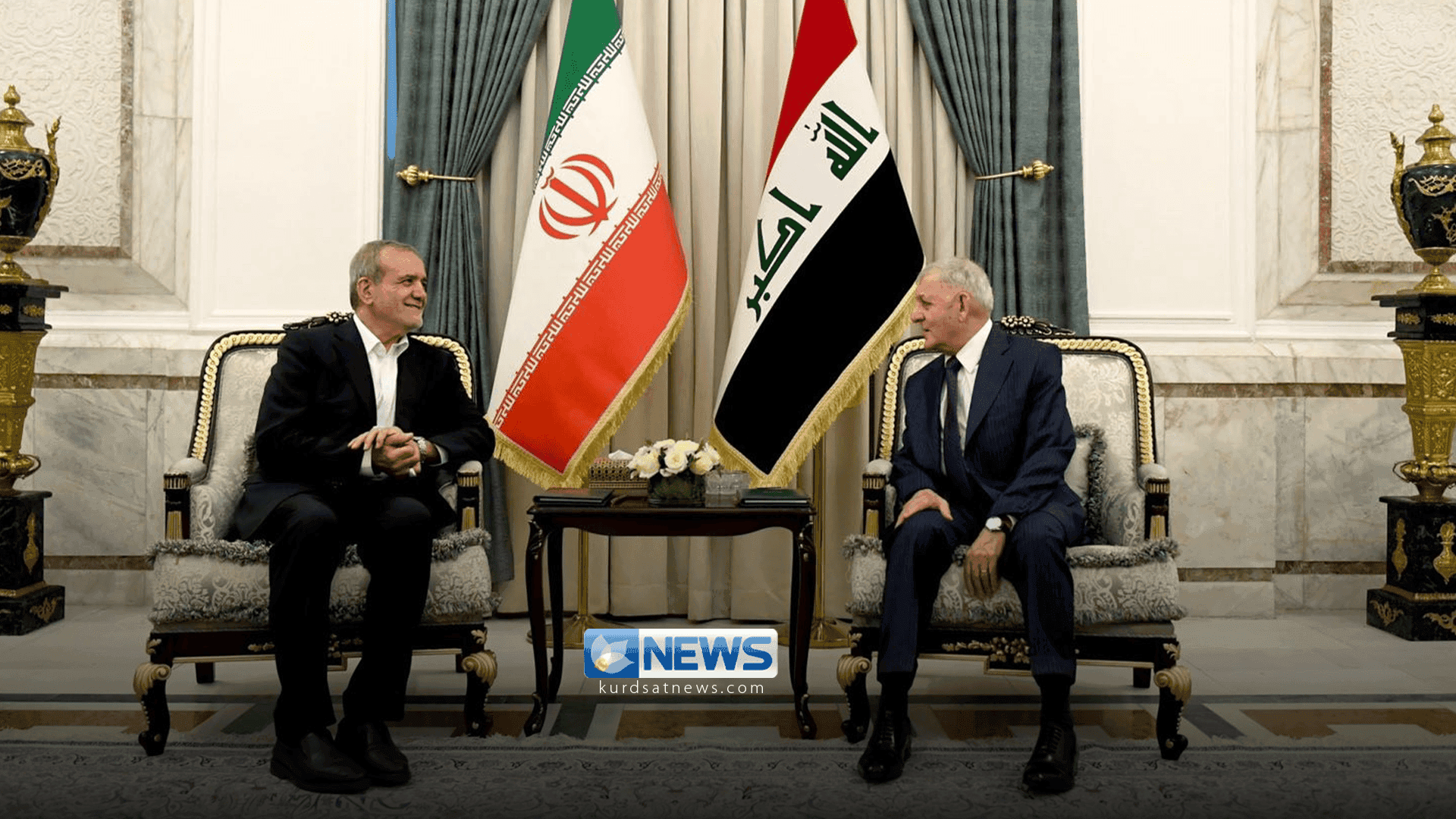 سەرۆک کۆماری عیراق و سەرۆک کۆماری ئێران پەیوەندییەکی تەلەفونییان ئەنجامدا