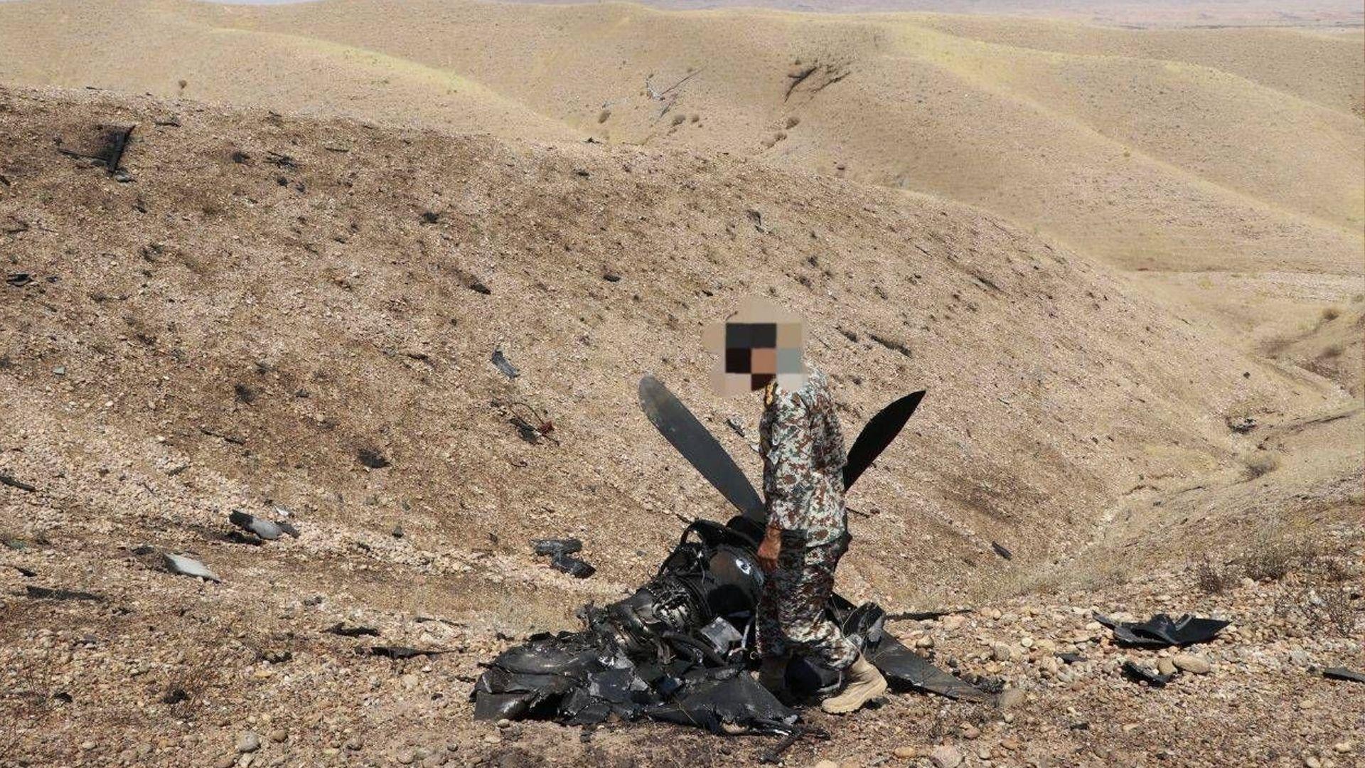 سوپای پاسداران: فڕۆكەیەكی بێفڕۆكەوانی سیخوڕیمان لە ئاسمانی باشوری وڵات خستە خوارەوە