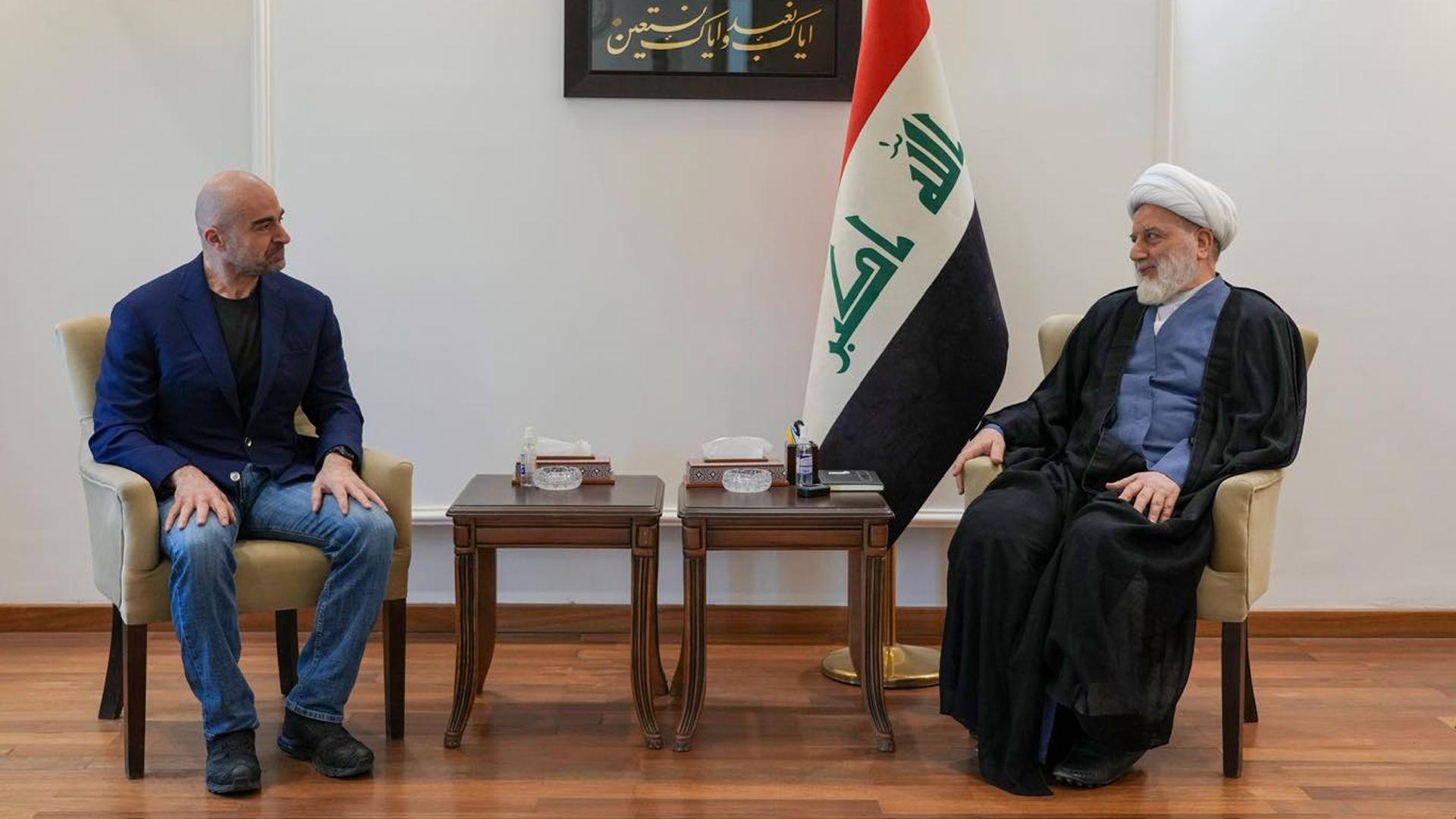 بافڵ جەلال تاڵەبانی و د. هومام حەموودی کۆبوونەوە