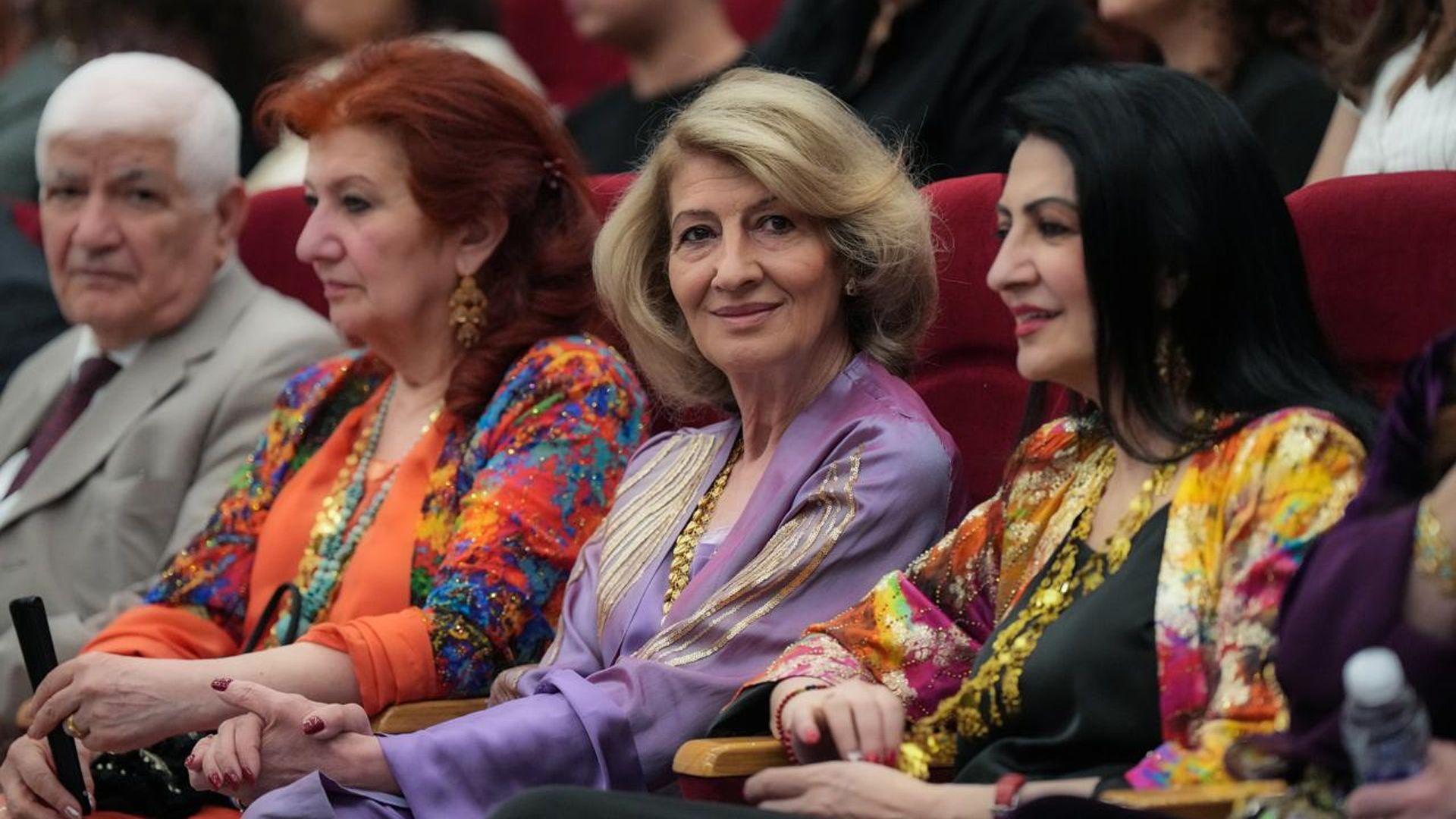 خاتوو شاناز ئیبراهیم ئەحمەد، ئامادەی رێوڕەسمی کردنەوەی شەشەمین فێستیڤاڵی فیلمی نێودەوڵەتیی سلێمانی بوو